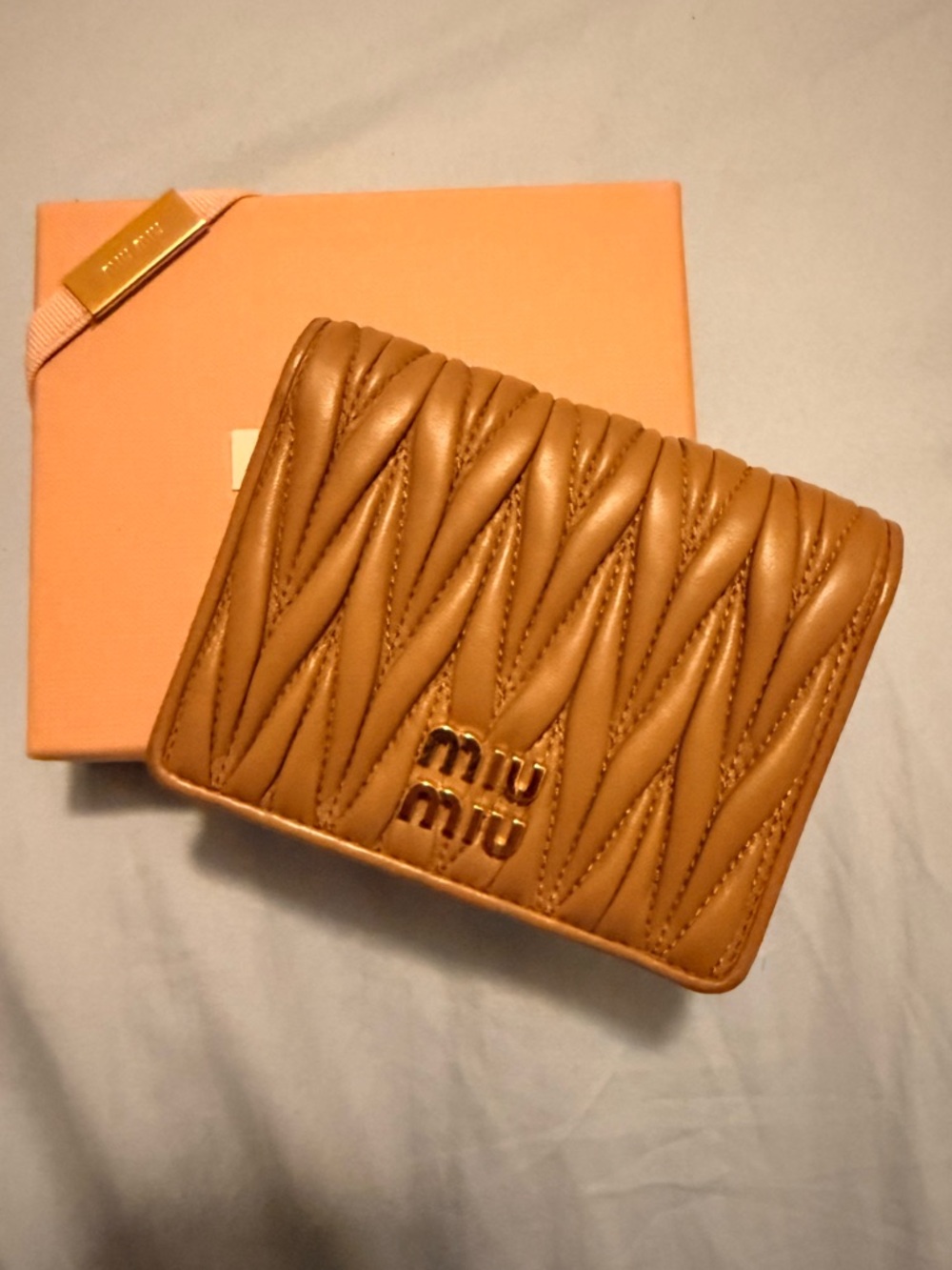 Miu Miu small matelasse nappa wallet
